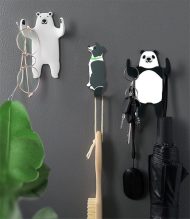 Flexible Adhesive Animal Fridge and Wall Hooks - Image 3