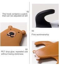 Flexible Adhesive Animal Fridge and Wall Hooks - Image 26
