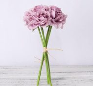 5-Piece Silk Faux Peonies Artificial Flowers - Image 2
