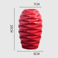 Eye Catching Curved Red Vases - Image 14