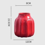 Eye Catching Curved Red Vases - Image 7