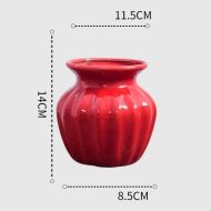 Eye Catching Curved Red Vases - Image 8