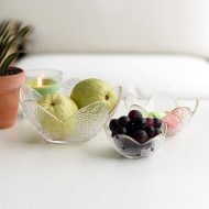 Textured Glass Flower Petal Bowls - Image 9