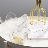 Textured Glass Flower Petal Bowls - Image 10