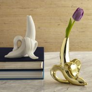 Ceramic Peeled Banana Flower Vase