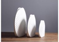 White Leaf Vases - Image 8
