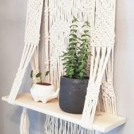 Bohemian Macrame Floating Shelf - Image 3
