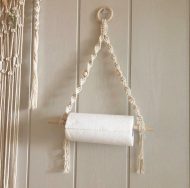 Macrame Paper Towel Holder - Image 2