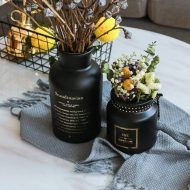 Midnight Black Table Vase - Image 2