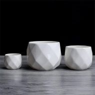 Rounded Diamond Ceramic Succulent Planters - Image 8