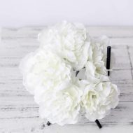 5-Piece Silk Faux Peonies Artificial Flowers - Image 3