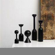 Ebony Taper Candle Holders - Image 2