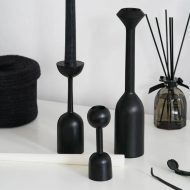 Ebony Taper Candle Holders - Image 5