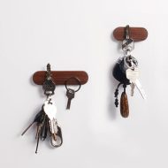 Magnetic Wooden Wall Key Holder - Image 4