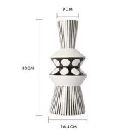 Black And White  Geometric Vases - Image 10