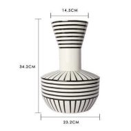 Black And White  Geometric Vases - Image 8