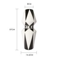 Black And White  Geometric Vases - Image 5