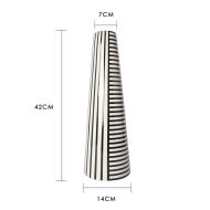 Black And White  Geometric Vases - Image 7