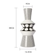Black And White  Geometric Vases - Image 17