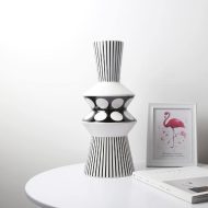 Black And White  Geometric Vases - Image 12