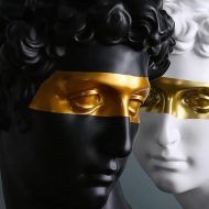 Florentine Gold Accent David Bust Statue - Image 6