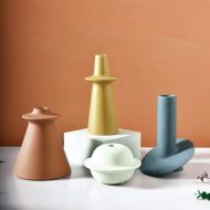 Astro Morandi Ceramic Vase Accents - Image 3