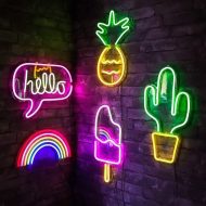 Rainbow Neon Wall Art - Image 2