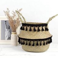 Boho Seagrass Wicker Basket - Image 2