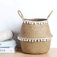 Boho Seagrass Wicker Basket - Image 3
