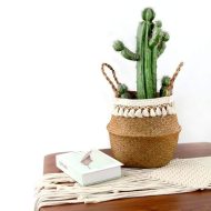 Boho Seagrass Wicker Basket - Image 6