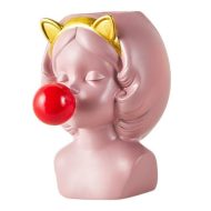 Bubble-Blowing Babe Bust Planter Vase - Image 14