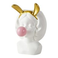 Bubble-Blowing Babe Bust Planter Vase - Image 10