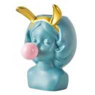 Bubble-Blowing Babe Bust Planter Vase - Image 11