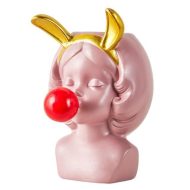 Bubble-Blowing Babe Bust Planter Vase - Image 13