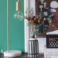 Scandi White & Black Ceramic Vase - Image 10