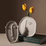 Abstract Face Ceramic Vase - Image 8