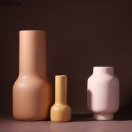 Warm Berry Palette Ceramic Flower Vase - Image 9