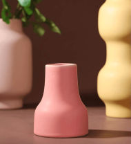 Warm Berry Palette Ceramic Flower Vase - Image 6