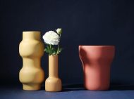 Warm Berry Palette Ceramic Flower Vase - Image 3