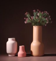 Warm Berry Palette Ceramic Flower Vase - Image 5