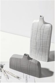 Abstract Texture Ceramic Vase - Image 7