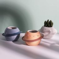 Galaxy Planet Ceramic Planter - Image 2