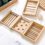 Natural Bamboo Soap Dish - Image 4
