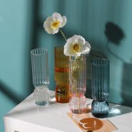 Upside Down Colored Glass Vase - Image 7