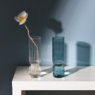 Upside Down Colored Glass Vase - Image 13