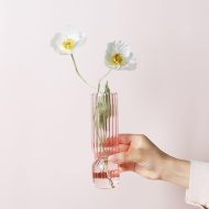 Upside Down Colored Glass Vase - Image 8