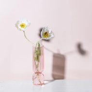 Upside Down Colored Glass Vase - Image 2