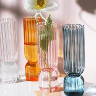 Upside Down Colored Glass Vase - Image 4