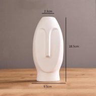Abstract Long Face Ceramic Vase - Image 20