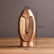 Abstract Long Face Ceramic Vase - Image 19